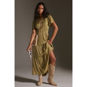 Anthropologie The Somerset Silky Maxi Dress. New. Never worn.